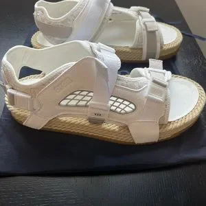 Guaranteed Authentic Dior Men’s Atlas Sandals - White - Size 43 - New DIOR MEN Atlas Suede Sandals - White Sandals, Shoes  main image 4